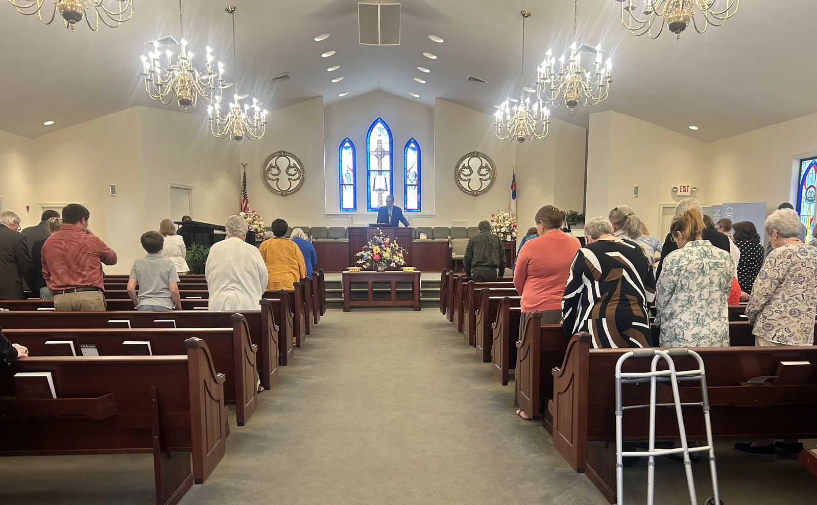 Congregation in worship at McConnell Road Baptist Church